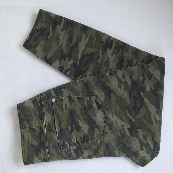 Nobo High Rise Sculpting Skinny Camo Jeans 19 Green Pockets - Picture 2 of 13